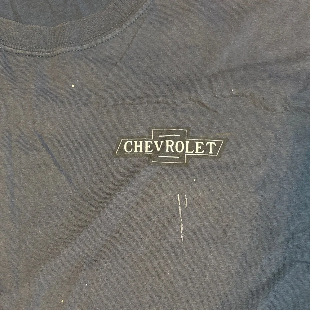 Sun Faded American Classic Chevrolet Navy Graphic Tee - Men Large - Picture 3 of 6